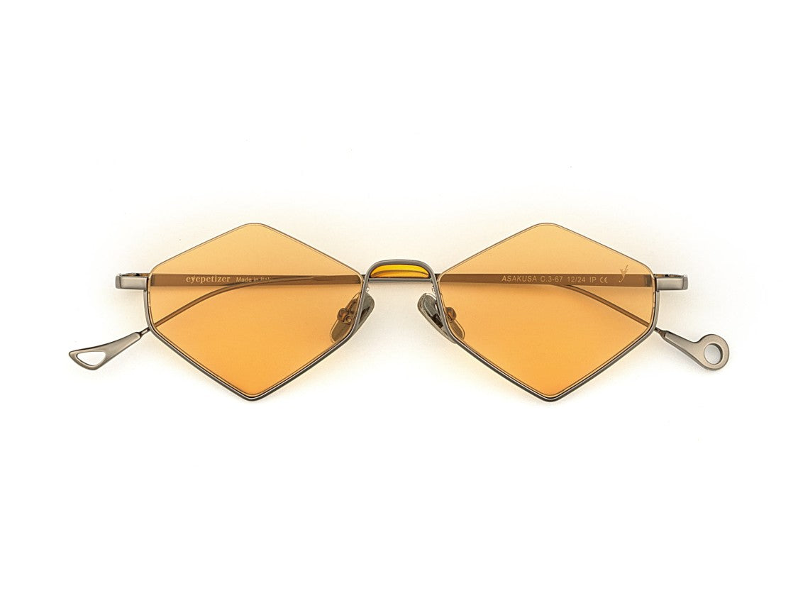 Eyepetizer Amber Asakusa Thin Metal Geometric Sunglasses