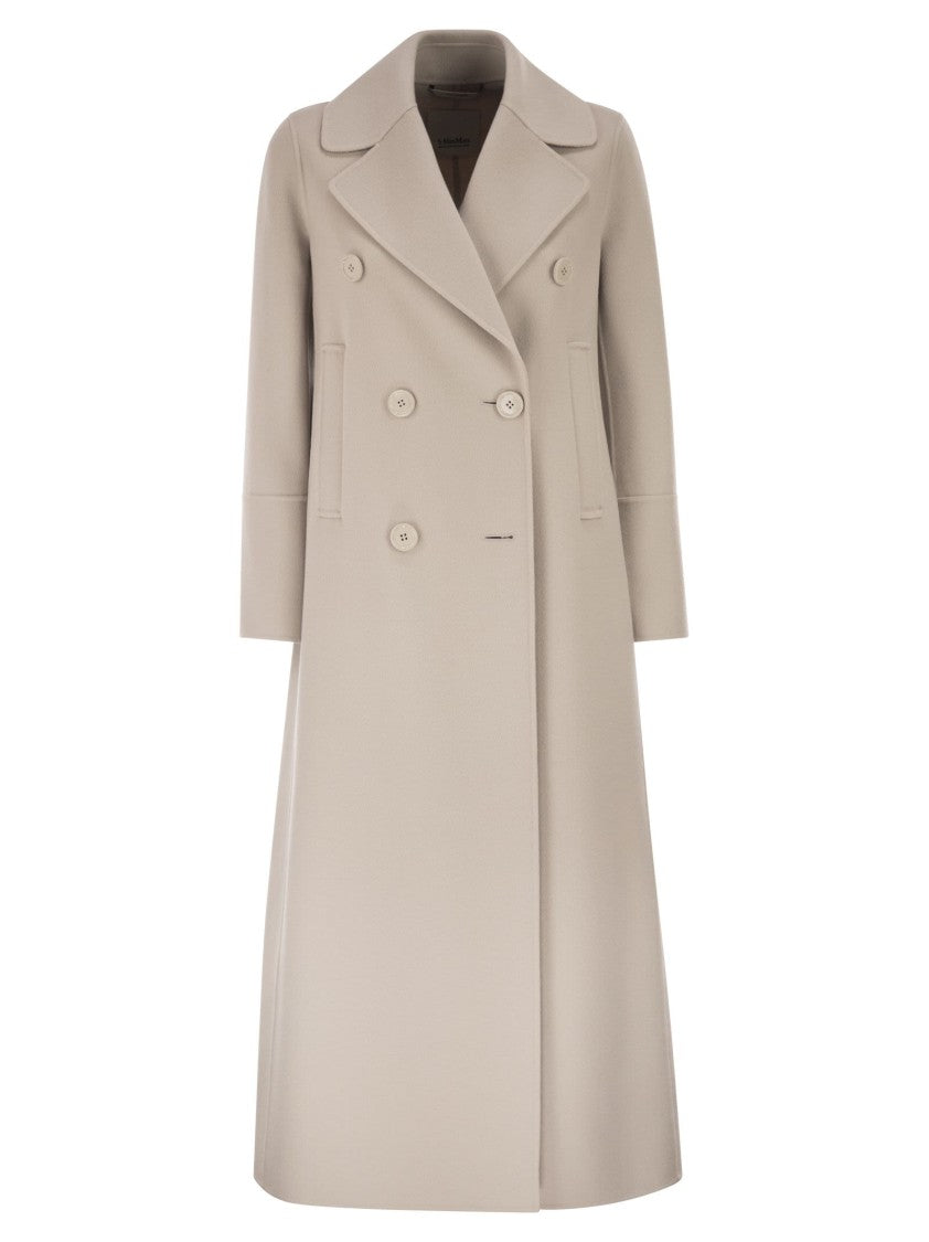 Max Mara Smmcustodi - Long Wool Coat With Martingale