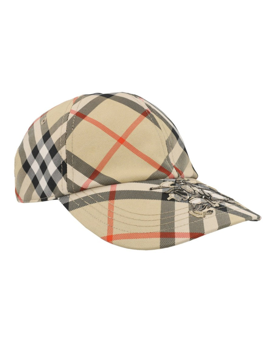 Burberry Mh Check Baseball Hat