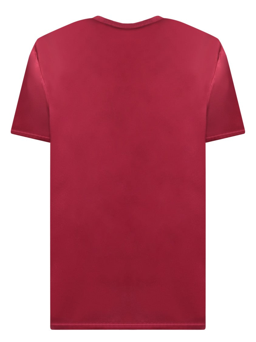 Blanca Vita Bordeaux Round Neck T-Shirt