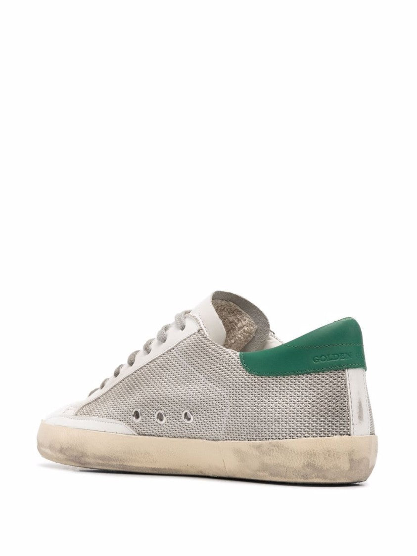 Golden Goose Distressed Leather Sneakers With Signature Star Patch