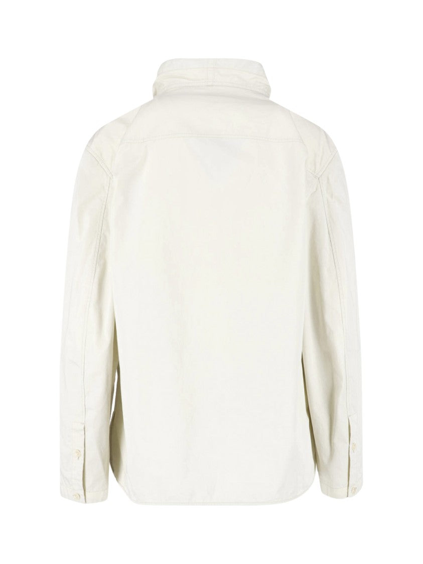 Lemaire White High Neck Extended Tie Top