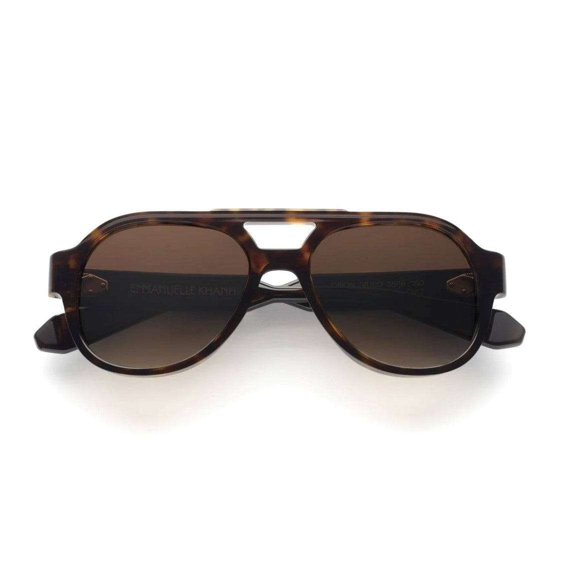 Emmanuelle Khanh Havana Orion Acetate Sunglasses