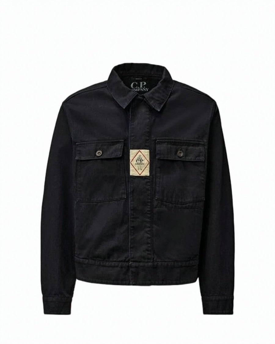 C.P. Company Structured Black Denim Jacket