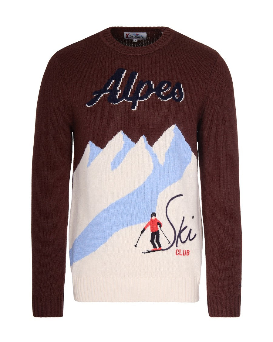 Mc2 Saint Barth Bombardino Alpes Ski Club Brown Jersey