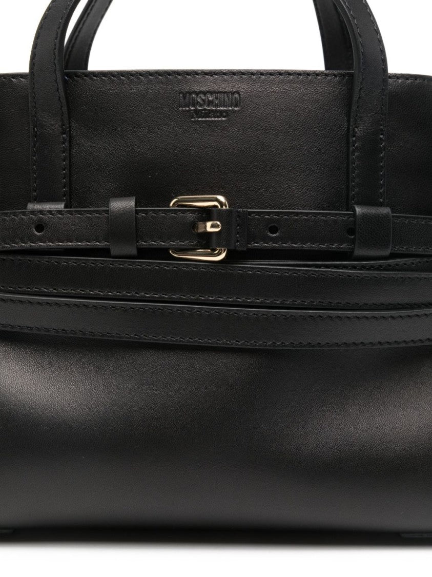 Moschino Structured Handbag With Knotted Belt Detail
