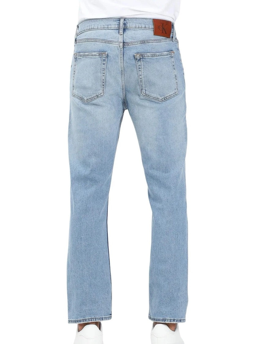 Calvin Klein Jeans Light Blue Cotton Straight Jeans