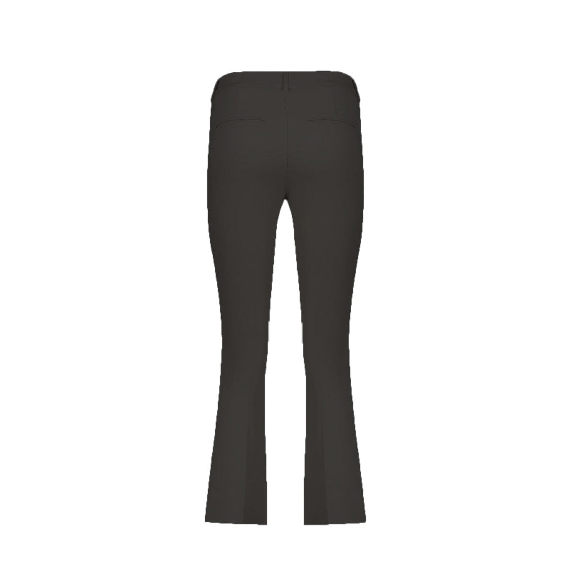 Herno Cropped Flared Trousers With Tailored Fit