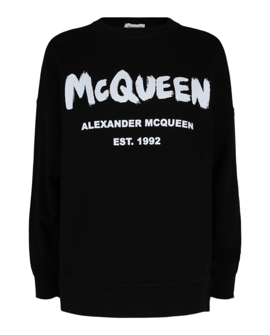 Alexander Mcqueen Graffiti Logo Sweatshirt