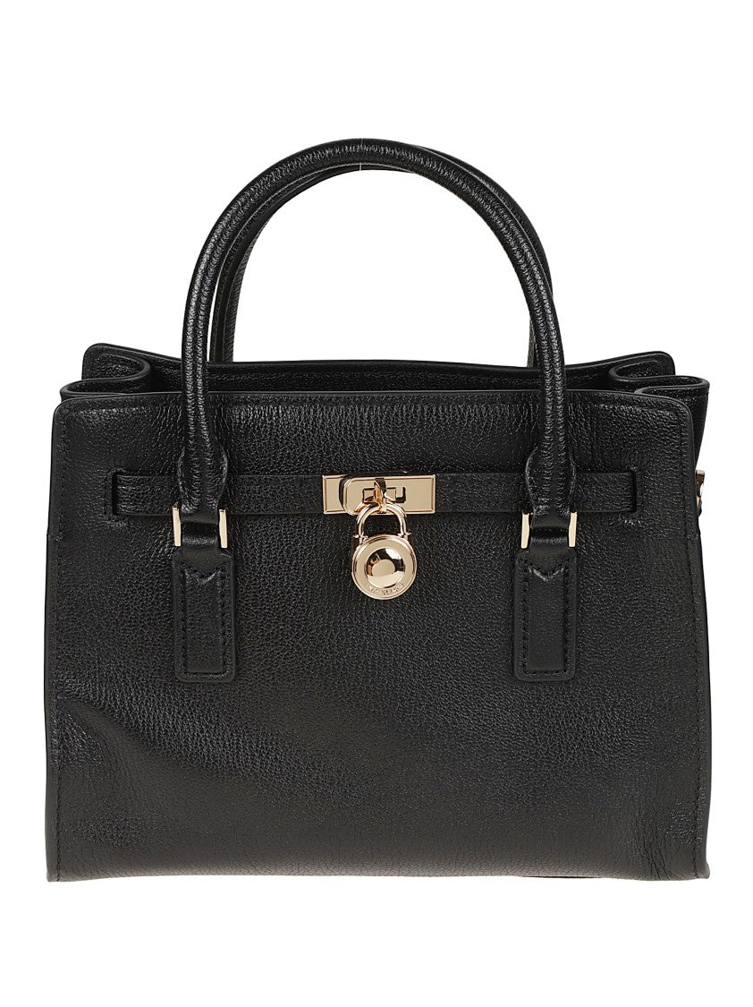 Michael Kors Small Hamilton Leather Turn-Lock Satchel