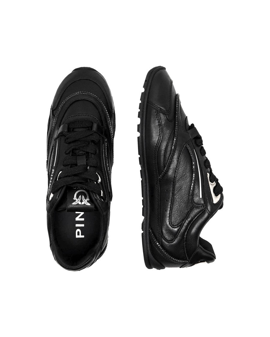 Pinko Yulia 04 Low-Profile Nappa Leather Sneakers
