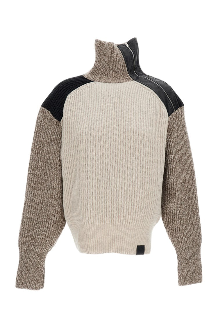 Stella Mccartney Multicolor Altermat Ribbed Knit Wool Sweater