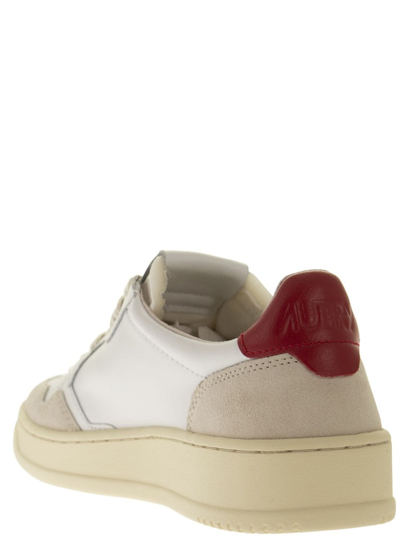 Autry Medalist Low Leather And Suede Sneakers