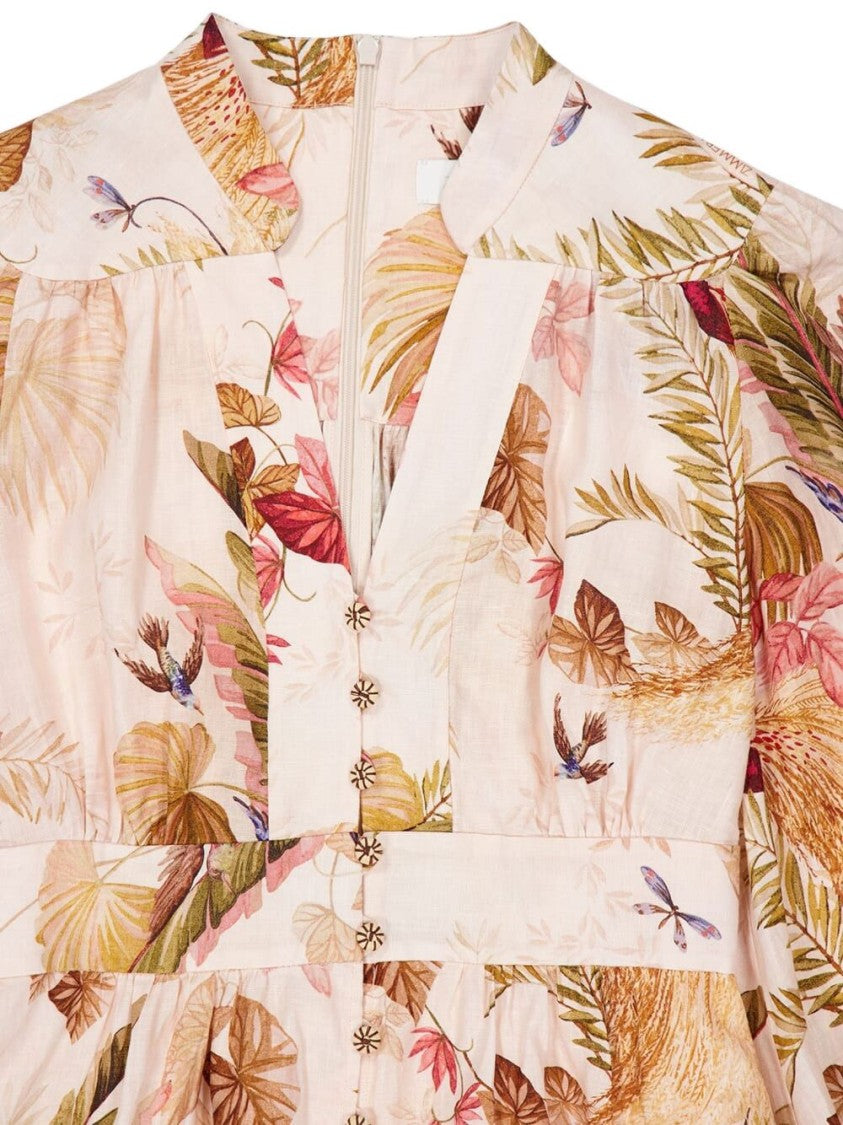 Zimmermann Long Dress With Floral Print