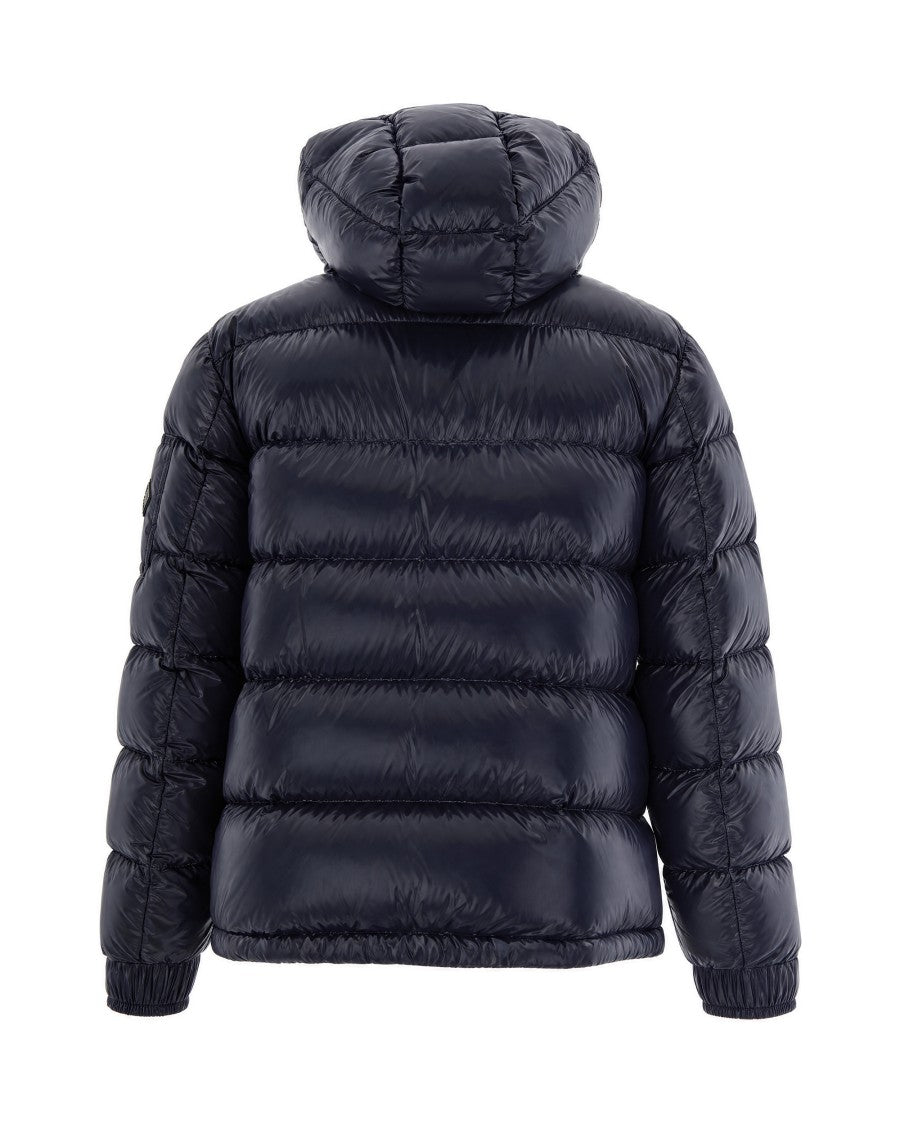 Herno Navy Glossy Goose Down Puffer Jacket