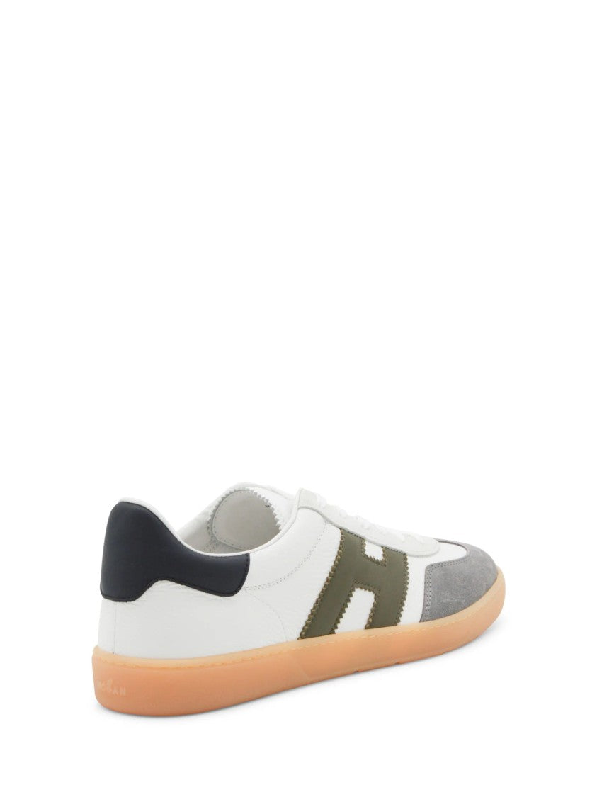 Hogan Cool White Suede Overlay Sneakers