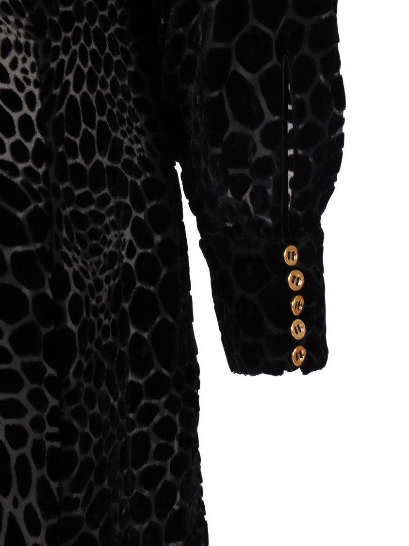 Elisabetta Franchi Form-Fitting Midi Dress With Design