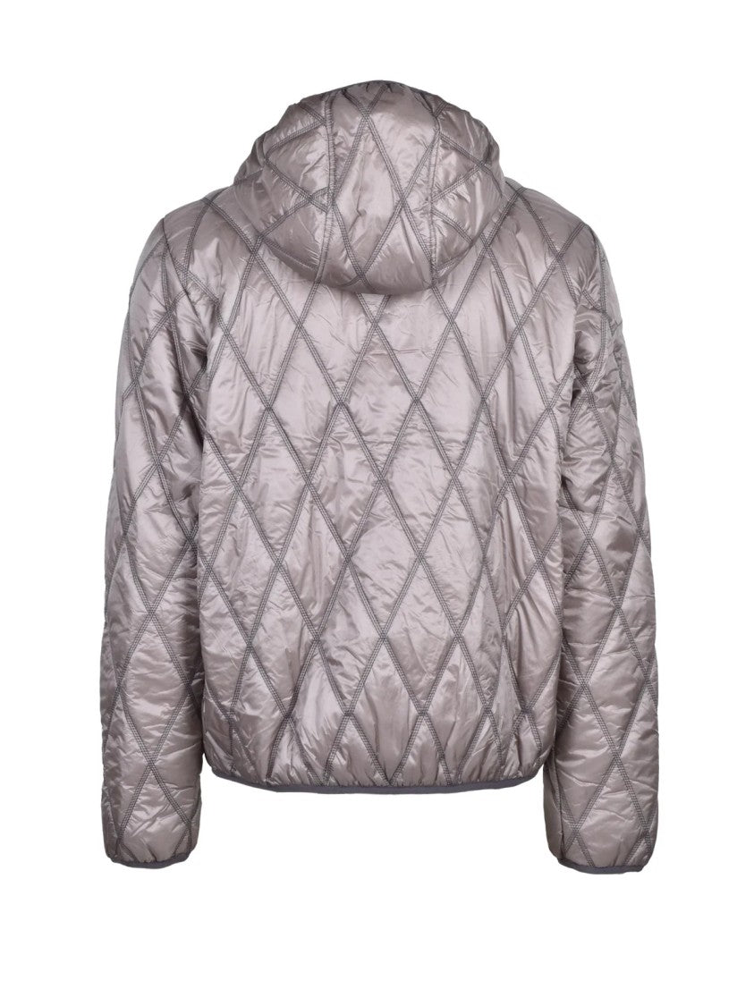 Diesel Grey Nylon Centogrammi Coat