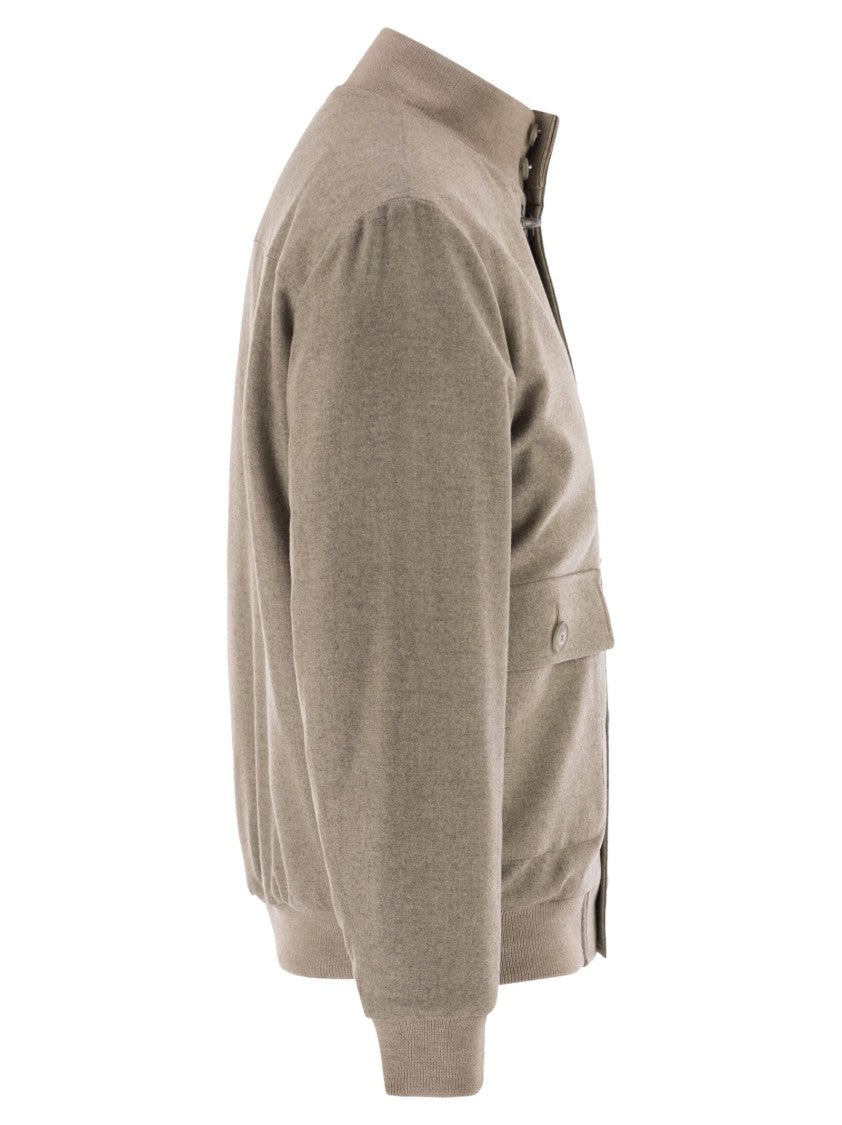 Fay Virgin Wool Bomber Jacket