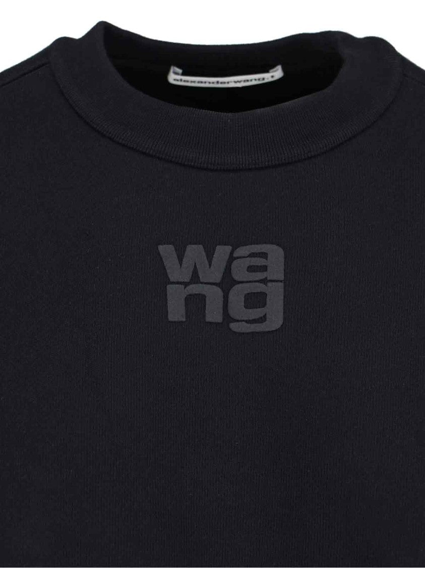 Alexander Wang Logo Crewneck Sweatshirt – Black