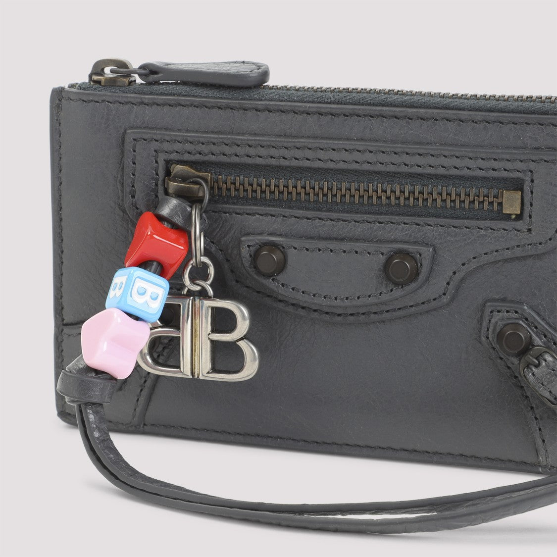 Balenciaga Rectangular Black Leather Wallet