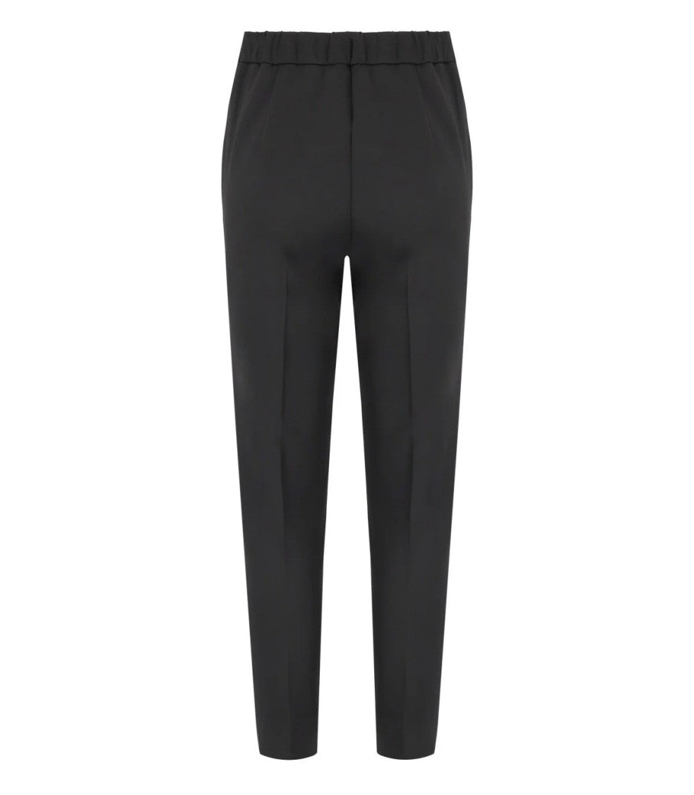 Max Mara Straight Cut Tailored Pants With Buttoned Waistband