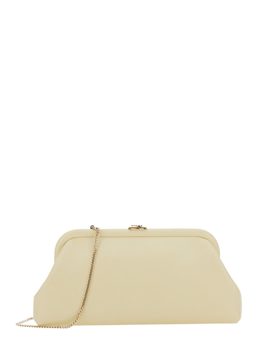 Jimmy Choo Skylar Structured Clutch With Chain Strap
