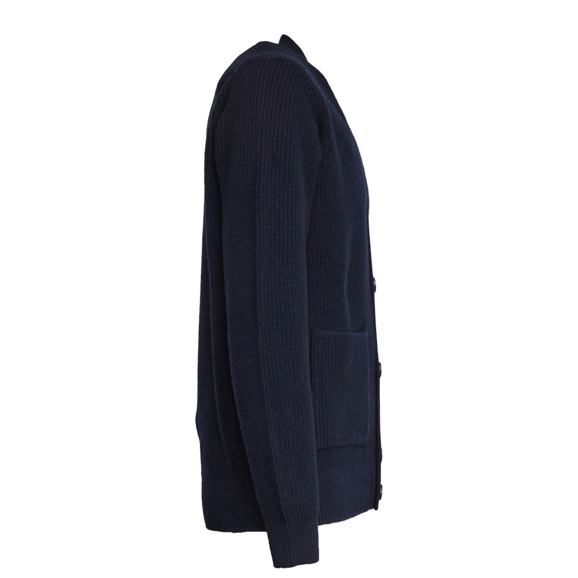 Filippo De Laurentiis English Rib Knit Cardigan With Button Closure