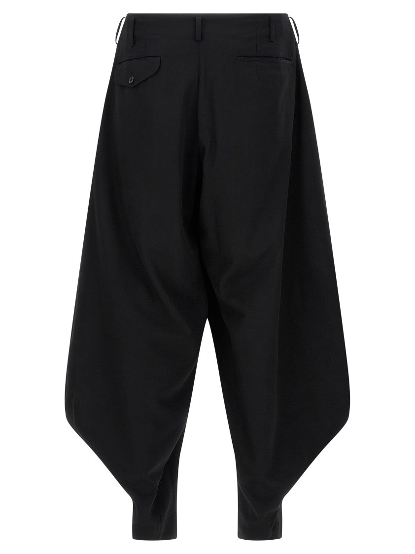 Comme Des Garçons Balloon Silhouette Extra Loose Leg Pants With Pin Tucks