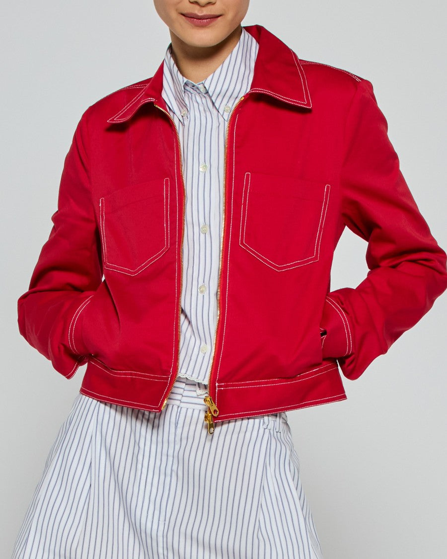 Serena Bute Cargo Jacket '25 - Red