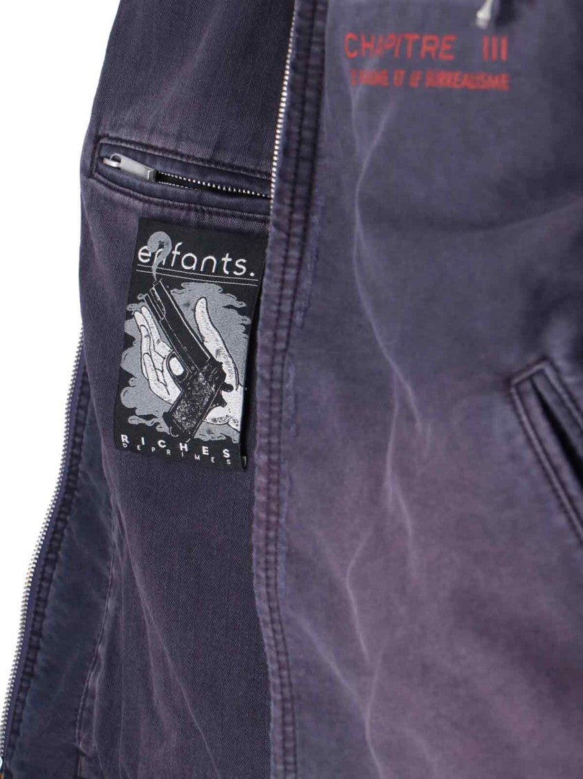 Enfants Riches Déprimés "Chaptire Xxi"Jacket, In Purple Cotton Jersey