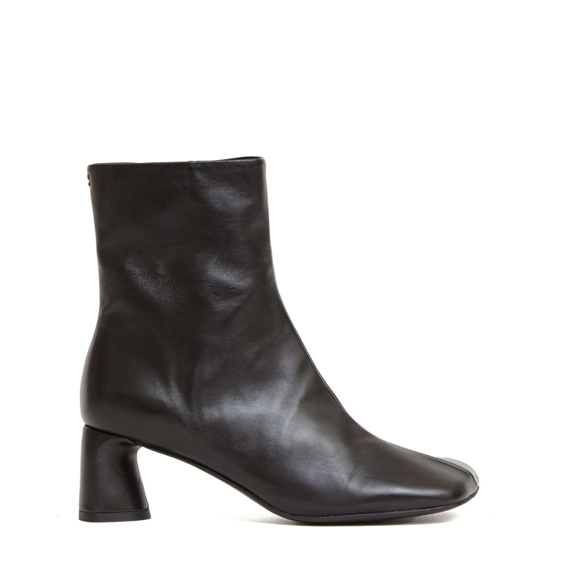Halmanera Black Leather Ankle Boots