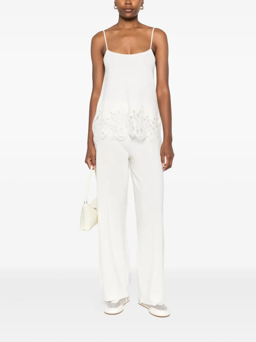 Fabiana Filippi Lace-Trimmed Top