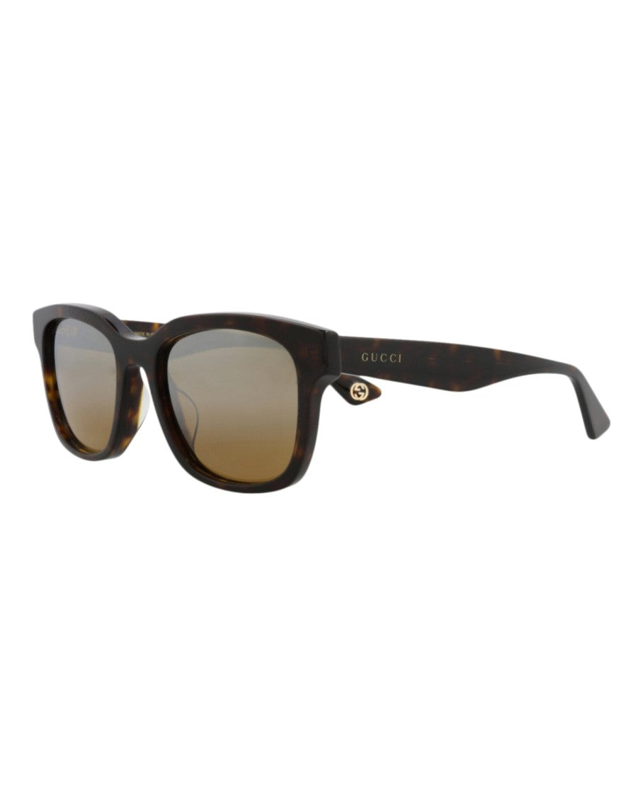 Gucci Square-Frame Tortoiseshell Sunglasses In Recycled Acetate