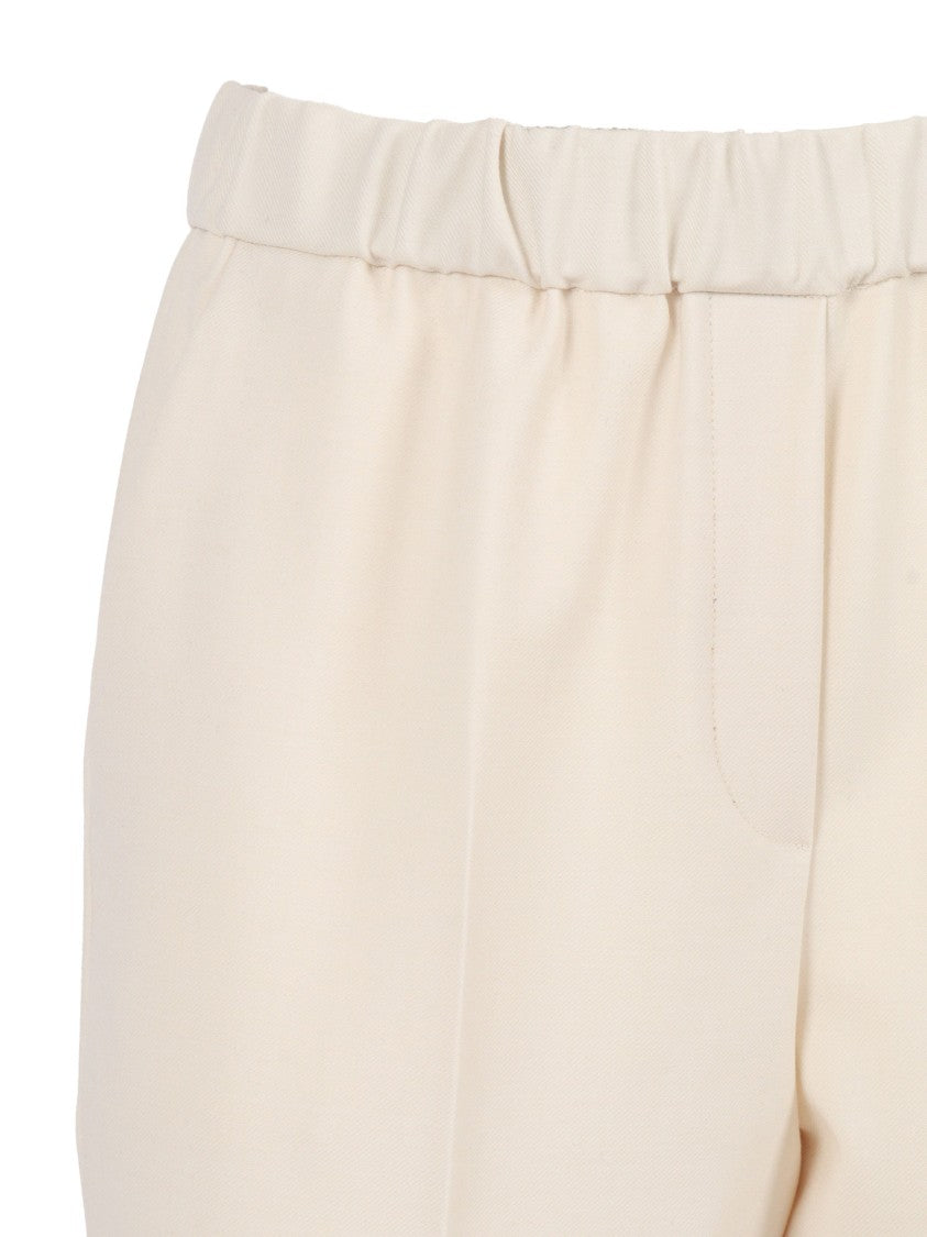 Antonelli Tailored High-Waist Trousers With Subtle Front Pleats