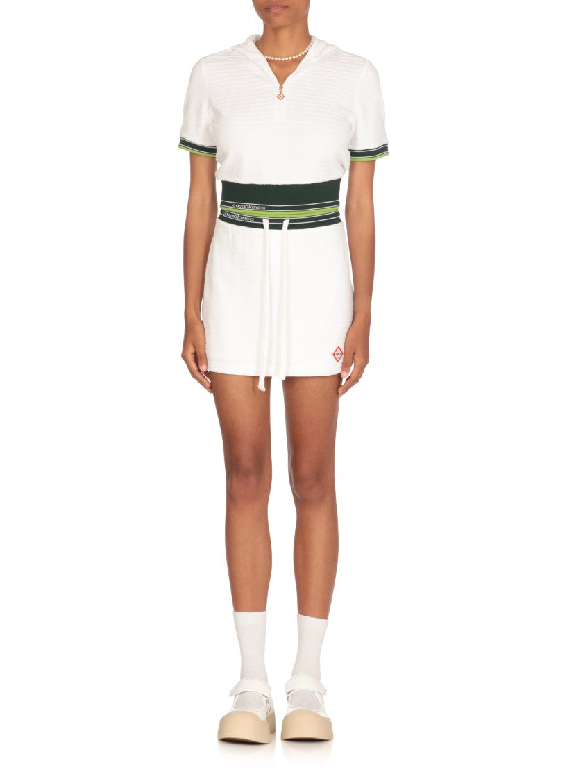 Casablanca White Cropped Sweatshirt