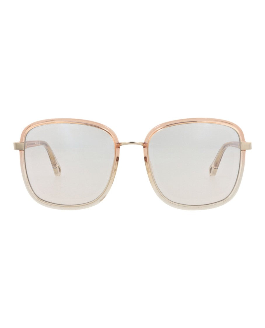Chloé Square-Frame Injection Sunglasses