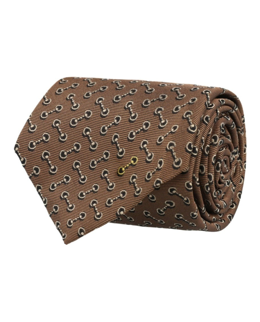 Gucci Horsebit Silk Jacquard Tie