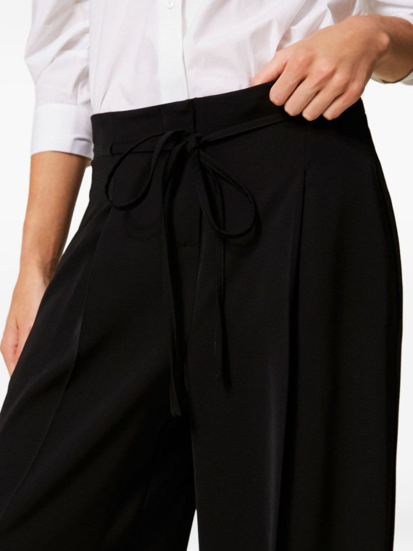 Twin-Set Wide-Leg Trousers With High Waist