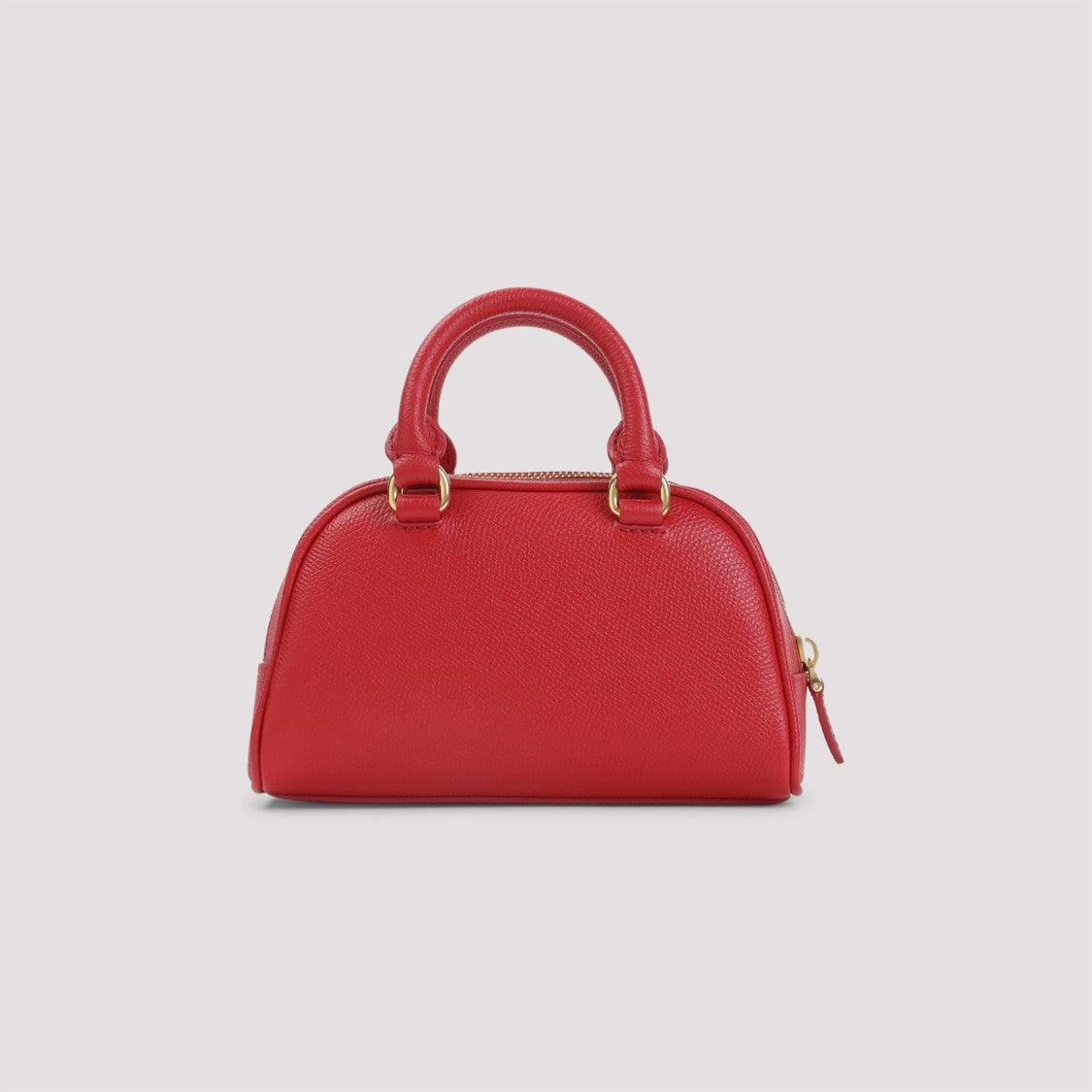 Valentino Garavani Compact Textured Leather Shoulder Bag With Gold Hardware