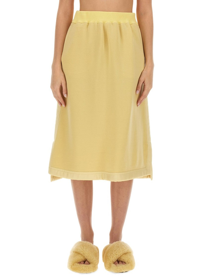 Jil Sander Flowing Virgin Wool Midi Skirt