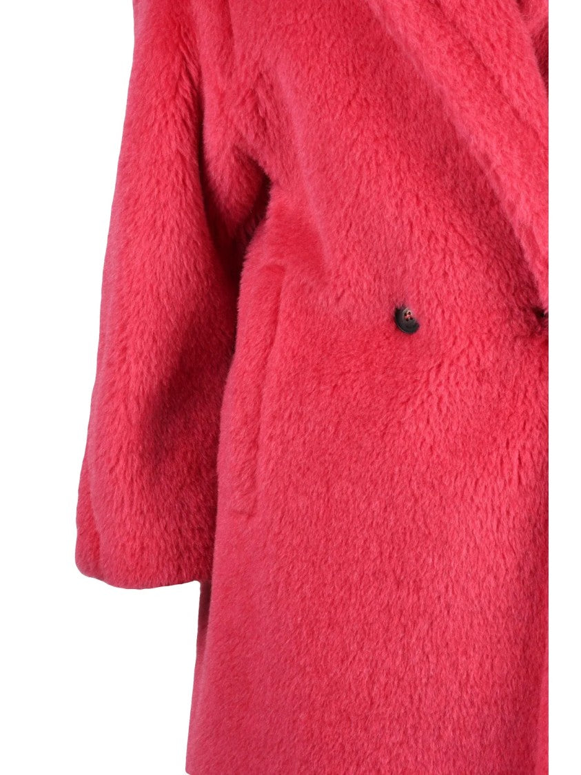 Max Mara Fuchsia Alpaca-Wool Tedgirl Coat