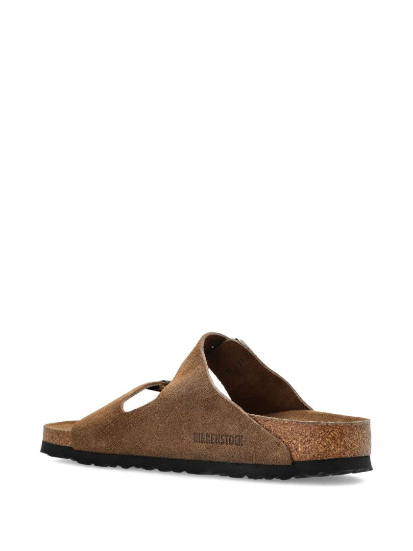 Birkenstock Brown Calfskin Arizona Sandals With Adjustable Straps