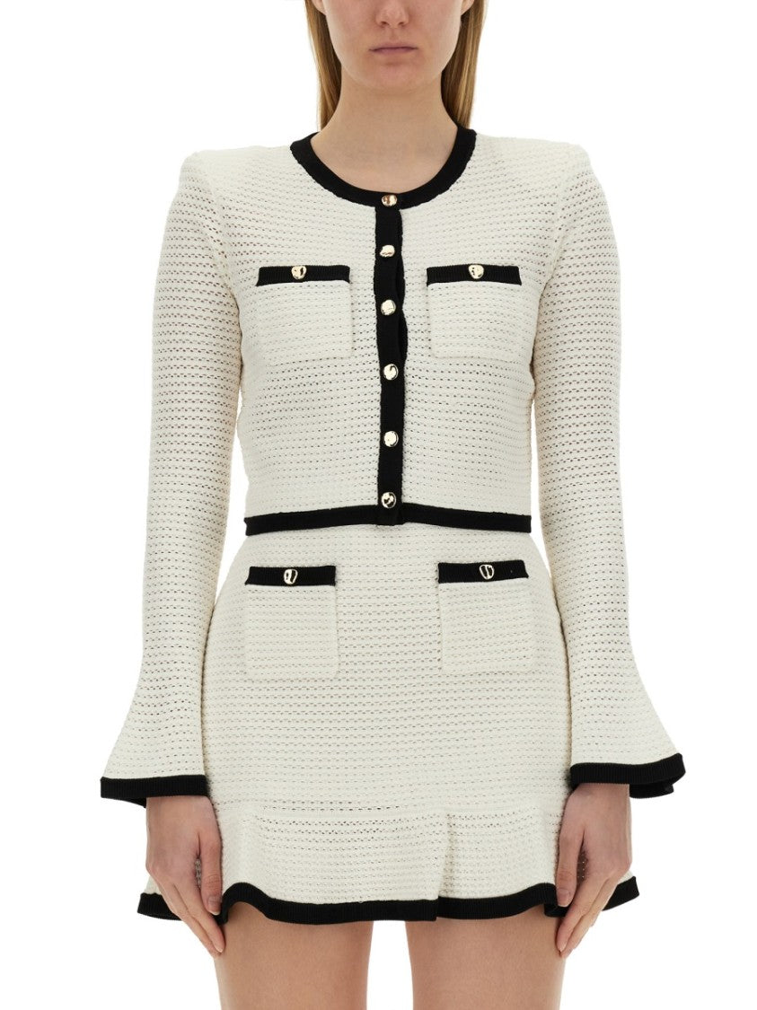 Self-Portrait Crochet Cardigan