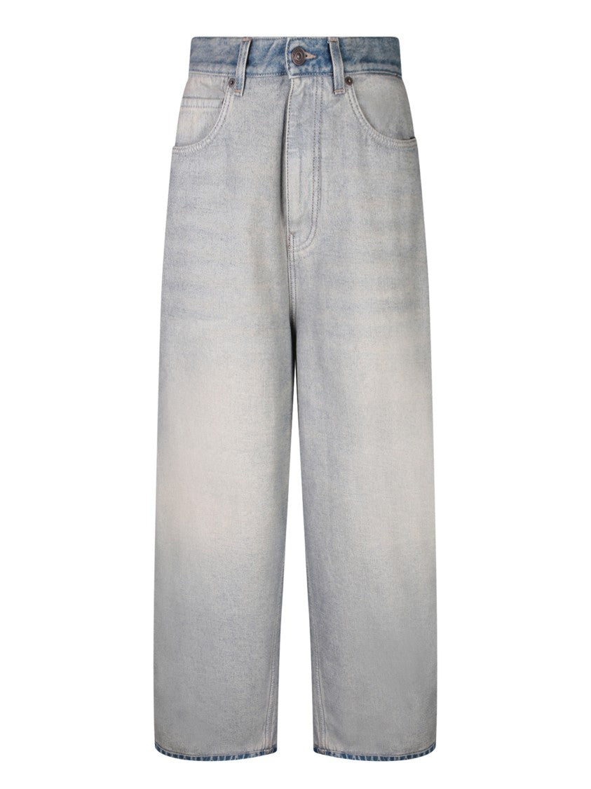Balenciaga Blue Cotton Jeans