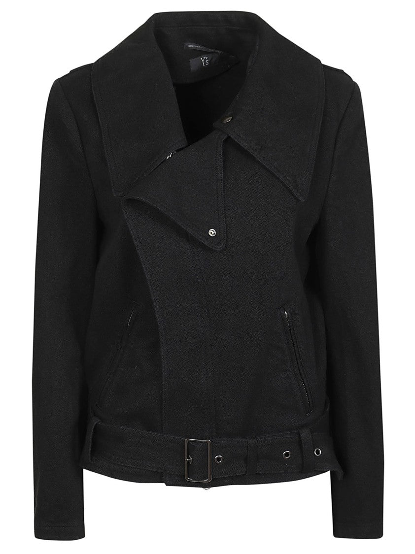 Yohji Yamamoto Front Biker Jacket With Tailored Fit