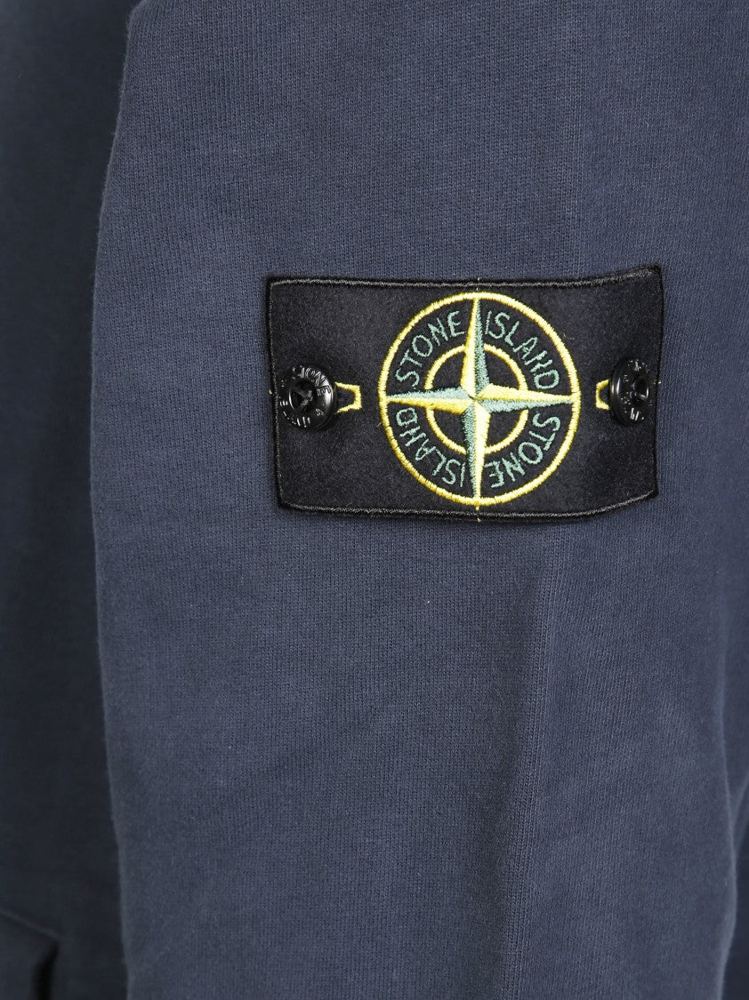Stone Island Men's Classic Crew Neck Sweatshirt In Muted Grey