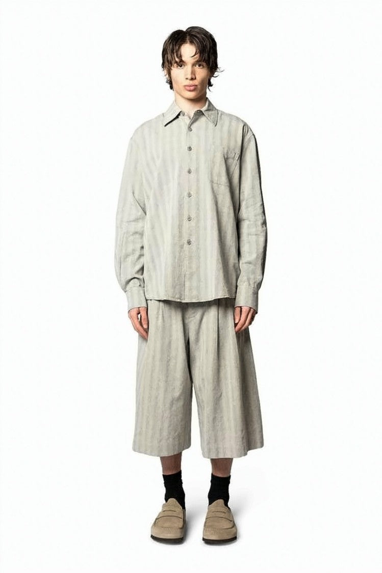 Our Legacy Long-Sleeve Relaxed Fit Shirt With Textured Pattern