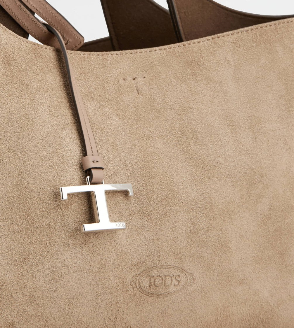 Tod's Beige Apa 2 Manici Mini Trac Bag