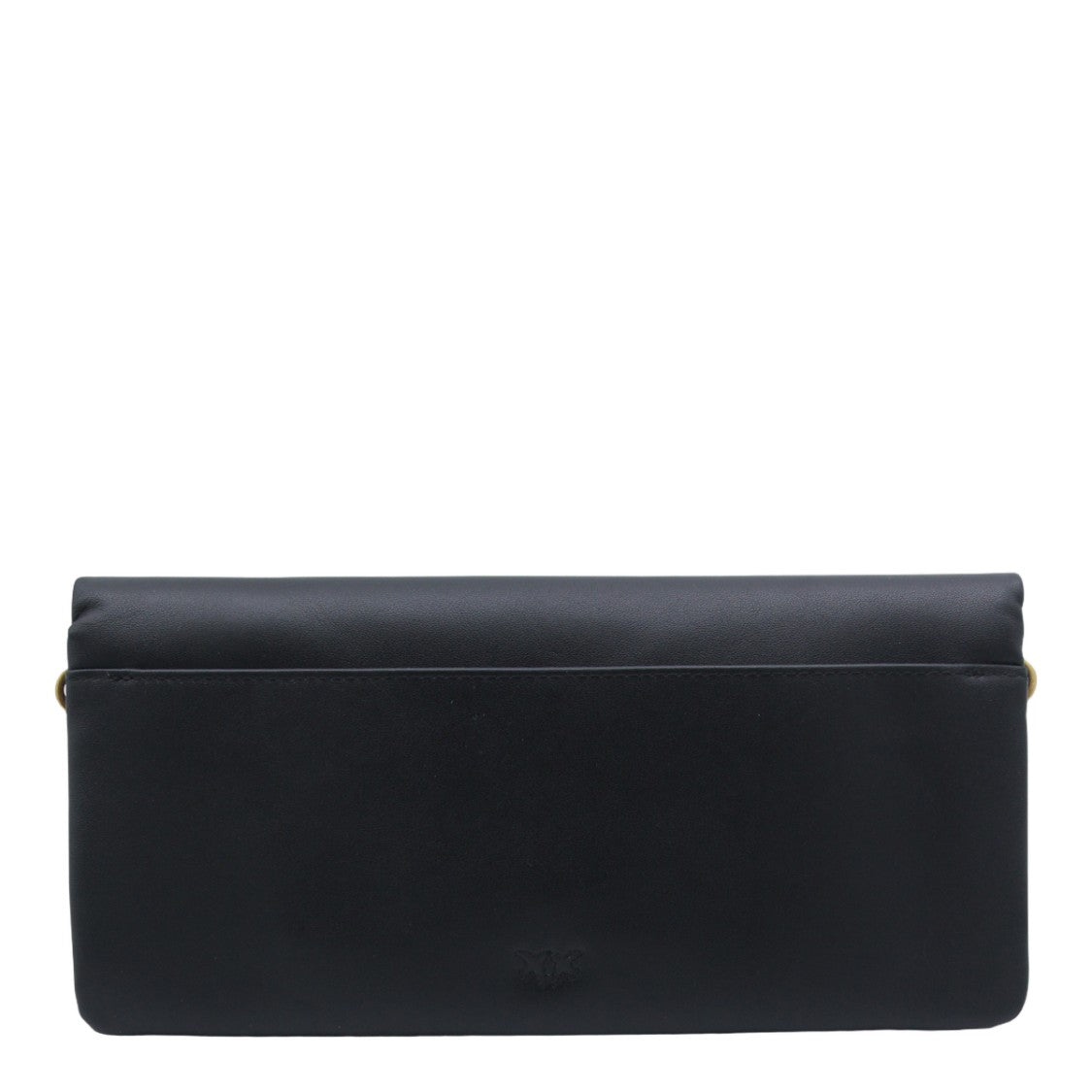 Pinko Rectangular Black Bag With Gold-Tone Clasp